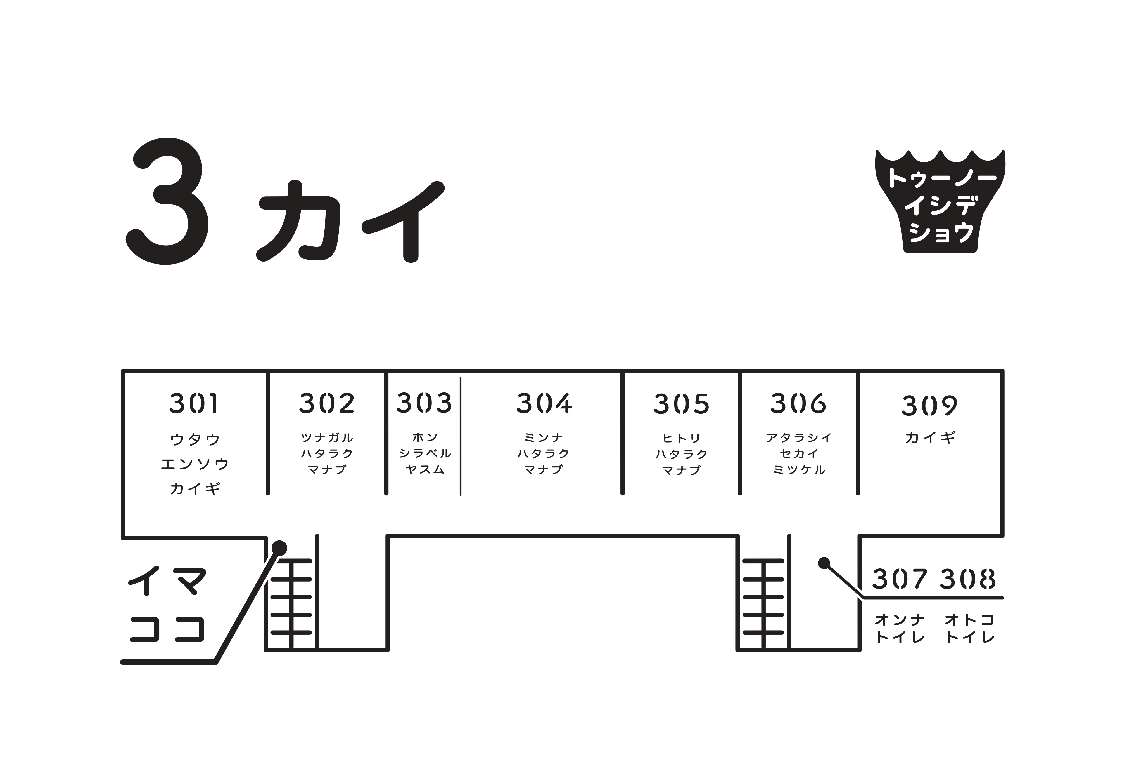 ハタラキバ フロアマップ